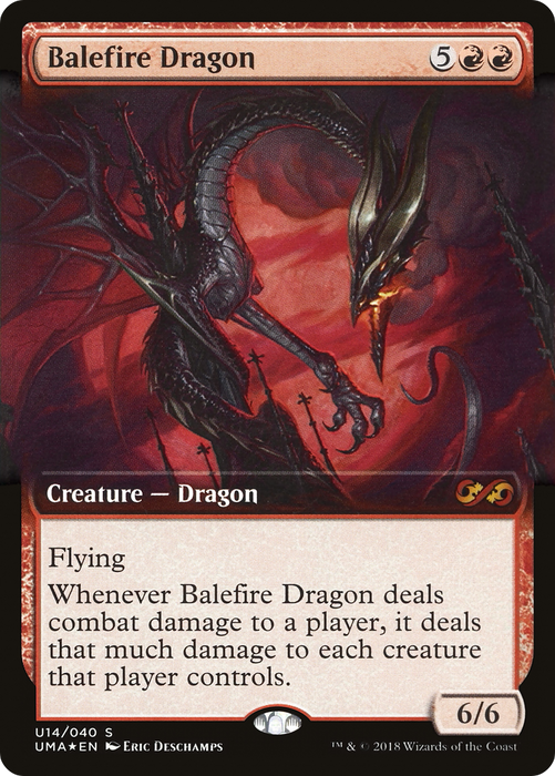 Balefire Dragon (UMA:BT-U14) - mythic: (Extended Art) - Foil
