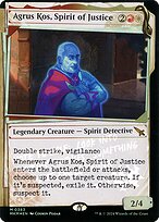 Agrus Kos, Spirit of Justice (MKM-383) - mythic: (Showcase) - Foil