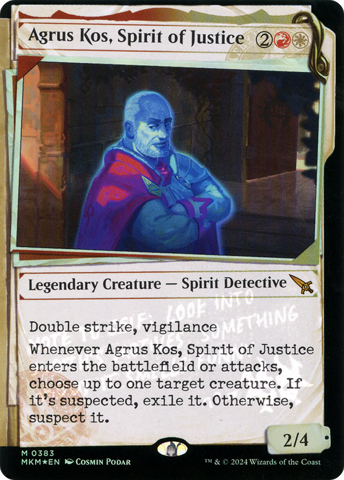 Agrus Kos, Spirit of Justice (MKM-383) - mythic: (Showcase) - Foil