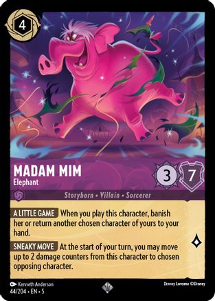 Madam Mim - Elephant (44/204) - Super Rare