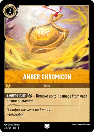 Amber Chromicon VF (32/204) - Inhabituelle - Cold Foil