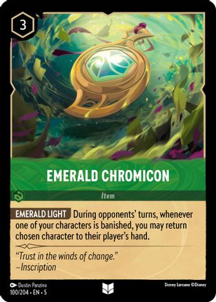 Emerald Chromicon (100/204) - Uncommon - Cold Foil