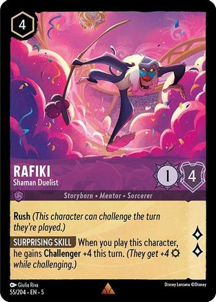 Rafiki - Shaman Duelist (55/204) - Rare - Cold Foil