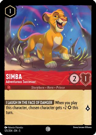 Simba - Adventurous Successor VF (125/204) - Commune - Cold Foil