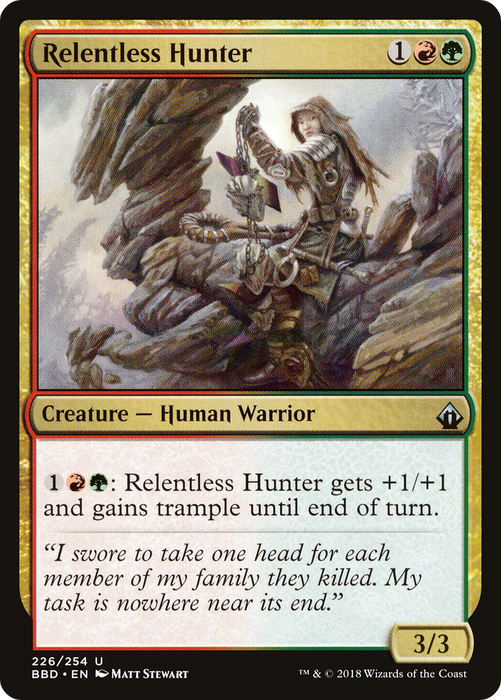 Relentless Hunter (BBD-226) - uncommon - Foil
