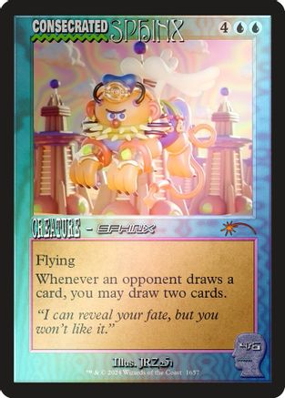 Consecrated Sphinx (1657) (Rainbow Foil) (SLD-1657) - mythic - Foil
