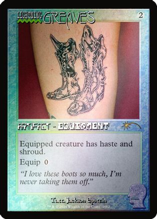 Lightning Greaves (1662) (Rainbow Foil) (SLD-1662) - rare - Foil