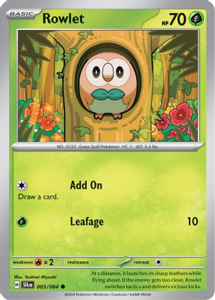 Rowlet (003/064) - SSF  - Common - Reverse Holofoil