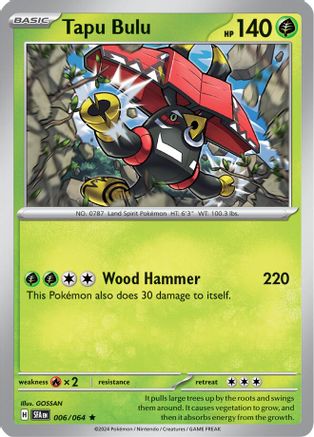 Tapu Bulu (006/064) - SSF  - Rare - Holofoil