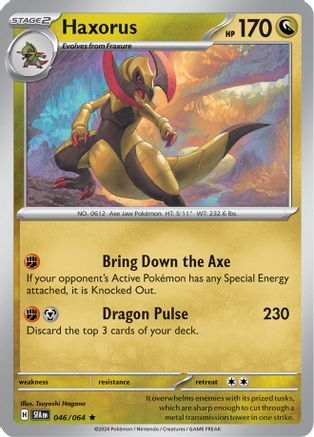 Haxorus (046/064) - SSF  - Rare - Reverse Holofoil