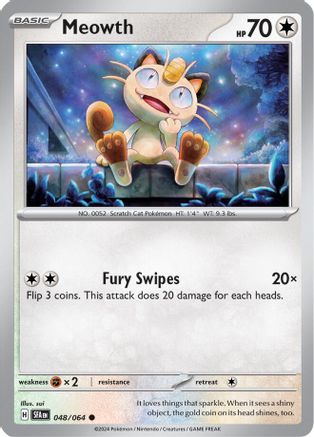 Meowth (048/064) - SSF  - Common - Reverse Holofoil