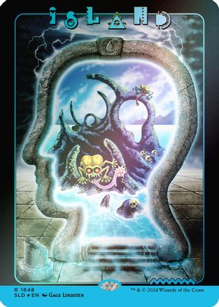 Island (1648) (Rainbow Foil) (SLD-1648) - rare - Foil