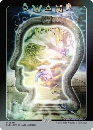 Swamp (1649) (Rainbow Foil) (SLD-1649) - rare - Foil