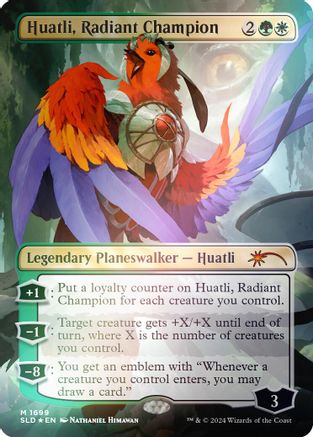 Huatli, Radiant Champion (Rainbow Foil) (SLD-1699) - mythic - Foil