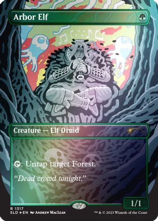 Arbor Elf (Rainbow Foil) (SLD-1317) - rare - Foil