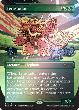 Terastodon (Rainbow Foil) (SLD-1318) - rare - Foil