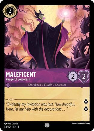Maleficent - Vengeful Sorceress VF (54/204) - Commune