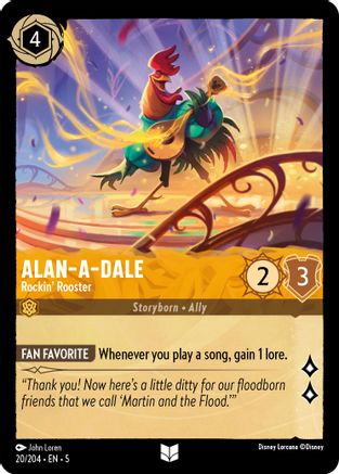 Alan-A-Dale - Rockin' Rooster VF (20/204) - Inhabituelle - Cold Foil
