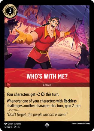 Who's With Me? VF (131/204) - Très Rare - Cold Foil