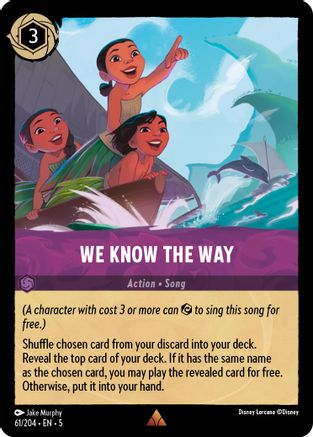 We Know the Way (61/204) - Rare - Cold Foil