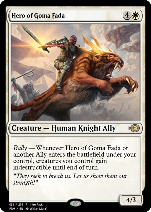 Hero of Goma Fada (PRM-58243) - rare - Foil
