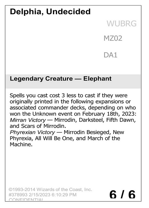 Delphia, Undecided (UNK-MZ02) - mythic