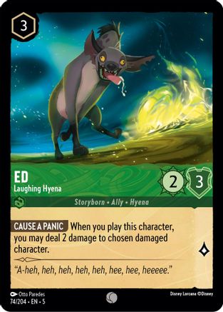 Ed - Laughing Hyena (74/204) - Common - Cold Foil