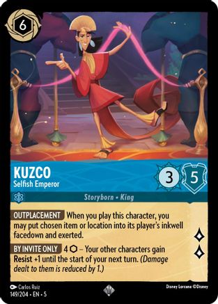 Kuzco - Selfish Emperor VF (149/204) - Très Rare