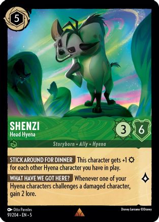 Shenzi - Head Hyena (91/204) - Rare