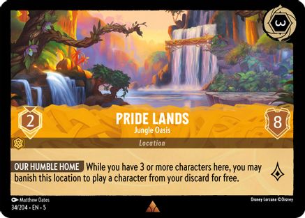 Pride Lands - Jungle Oasis (34/204) - Rare - Cold Foil