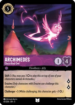 Archimedes - Electrified Owl (47/204) - Uncommon
