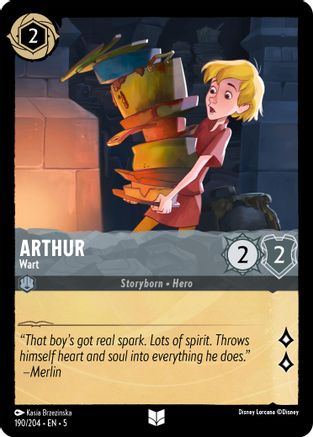 Arthur - Wart VF (190/204) - Inhabituelle - Cold Foil