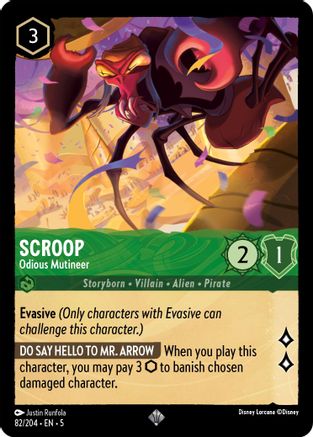 Scroop - Odious Mutineer (82/204) - Super Rare - Cold Foil