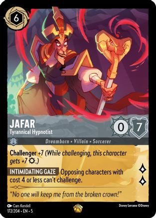 Jafar - Tyrannical Hypnotist (172/204) - Legendary