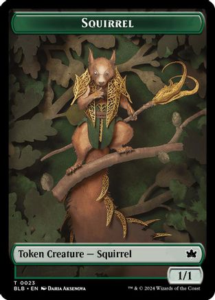 Squirrel // Darkstar Augur Double-Sided Token (BLB-23 // 11) - token - Foil