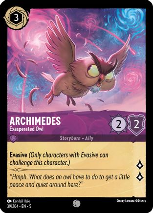Archimedes - Exasperated Owl VF (39/204) - Commune - Cold Foil