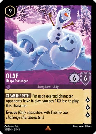 Olaf - Happy Passenger (50/204) - Rare