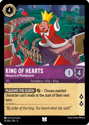 King of Hearts - Monarch of Wonderland (57/204) - Uncommon