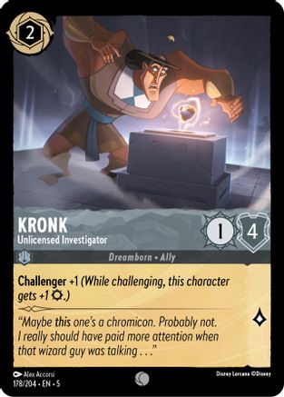 Kronk - Unlicensed Investigator VF (178/204) - Commune