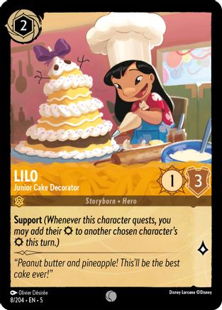 Lilo - Junior Cake Decorator VF (8/204) - Commune - Cold Foil