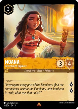 Moana - Determined Explorer (18/204) - Rare