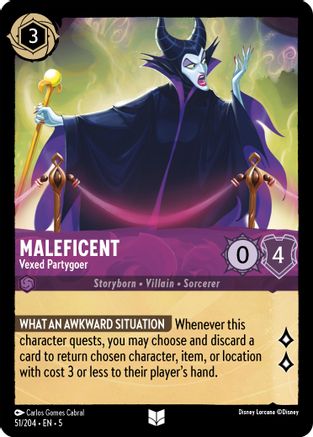 Maleficent - Vexed Partygoer (51/204) - Uncommon