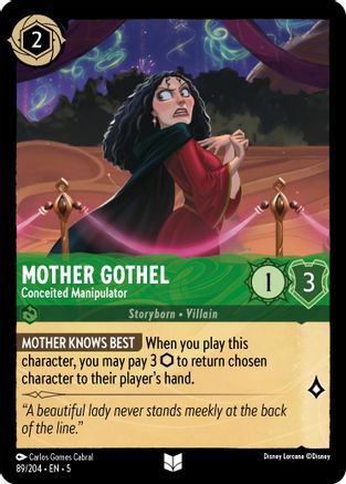 Mother Gothel - Conceited Manipulator (89/204) - Uncommon