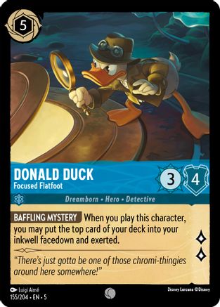Donald Duck - Focused Flatfoot VF (155/204) - Commune
