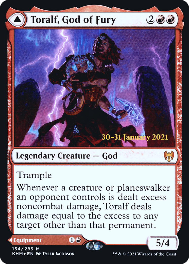 Toralf, God of Fury // Toralf's Hammer (PRE-154S) - mythic - Foil
