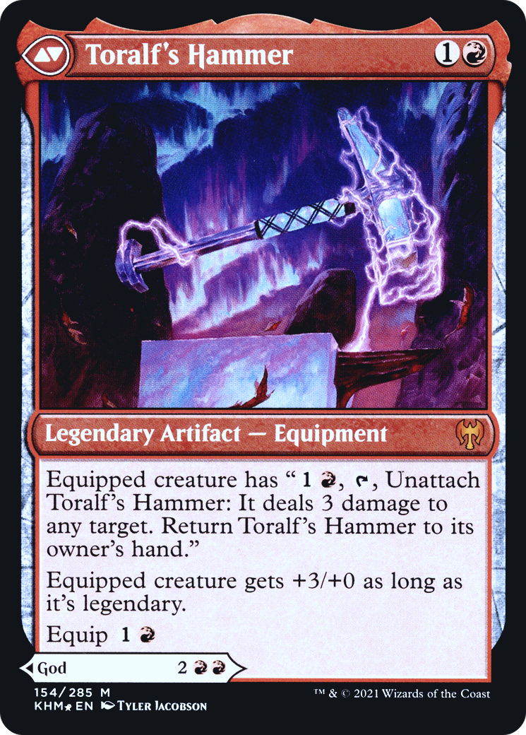 Toralf, God of Fury // Toralf's Hammer (PRE-154S) - mythic - Foil