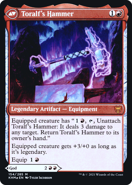 Toralf, God of Fury // Toralf's Hammer (PRE-154S) - mythic - Foil