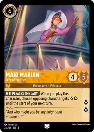 Maid Marian - Lady of the Lists (22/204) - Uncommon