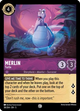 Merlin - Turtle (38/204) - Common - Cold Foil