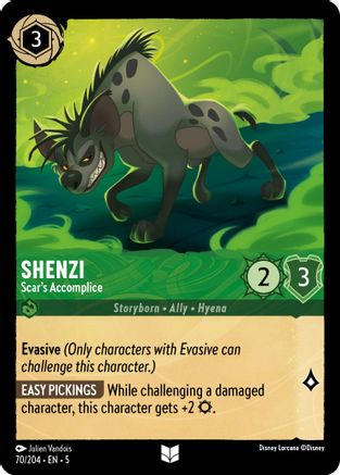 Shenzi - Scar's Accomplice (70/204) - Uncommon - Cold Foil